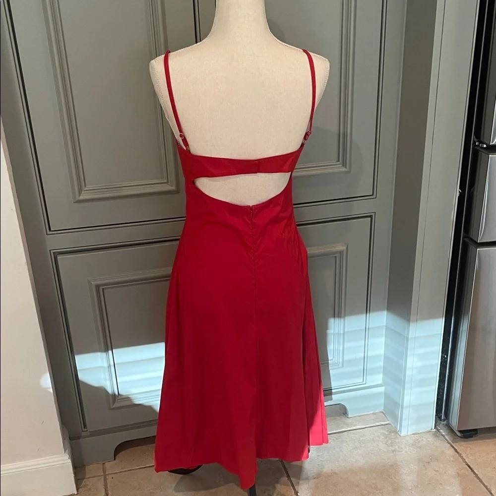 derek lam 10 crosby red dress Derek Lam | Dresses | Derek Lam Crosby Red Cutout Midi Dress Vacation Glam  Resort Chic